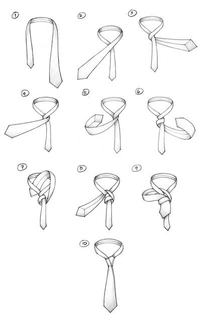 How to Tie A Tie : A DIAGONAL KNOT