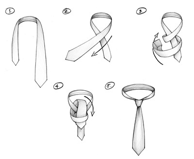 How to Tie A Tie : A FOUR-IN-HAND KNOT