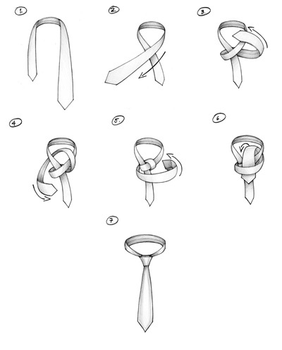 How to Tie A Tie : A HALF WINDSOR KNOT