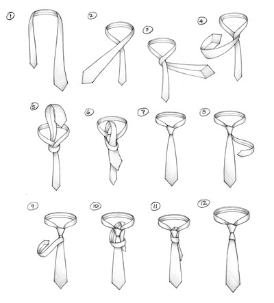 How to Tie A Tie : A KRASNY HOURGLASS KNOT