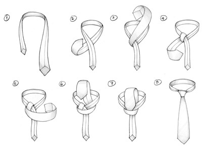 How to Tie A Tie : A PRATT (OR SHELBY) KNOT