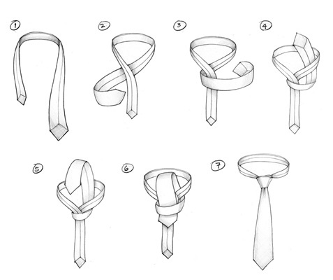 How to Tie A Tie : AN ORIENTAL (OR SIMPLE) KNOT