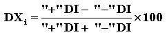Formula for ADX Indicator
