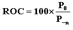 Formula of the The Rate of Change (ROC):